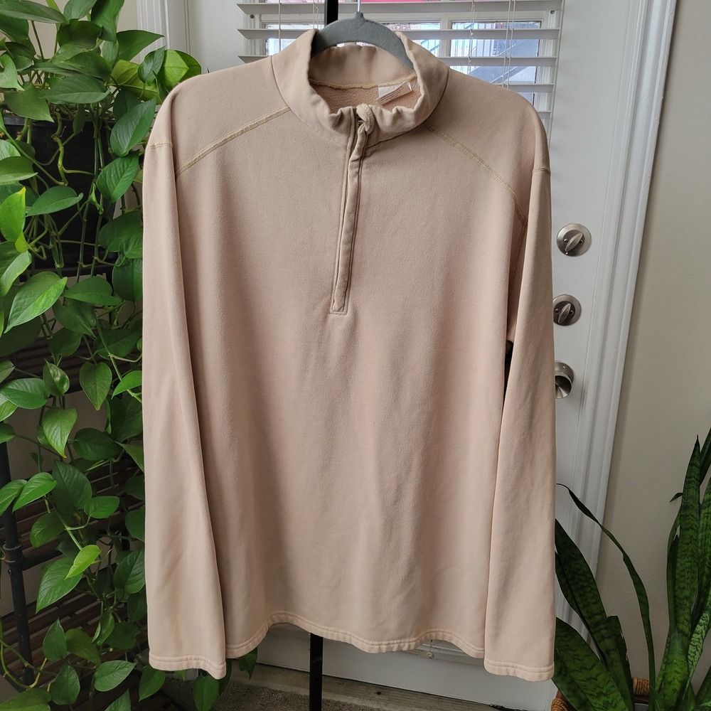 Drifire Mens XL Flame Resistant 1/4 Zip Pullover CrossFit Midlothian Tan HRC 2